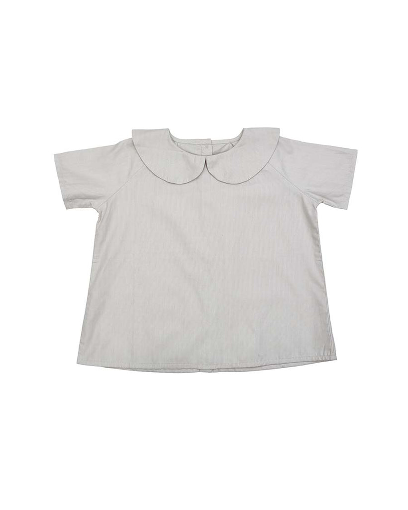 Peter Pan Shirt - short sleeve - white